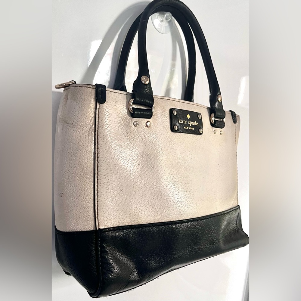 Kate Spade Wellesley Camryn Two Tone Leather Satchel Handbag